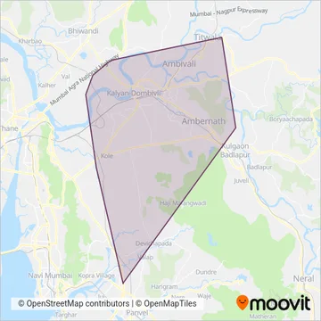 KDMT bus coverage area map