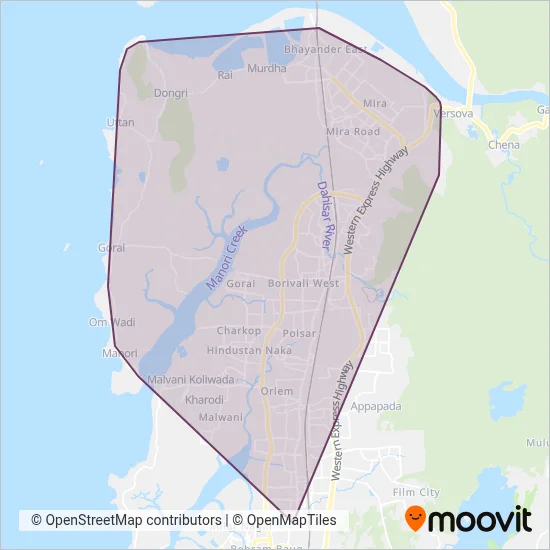 MBMT bus coverage area map