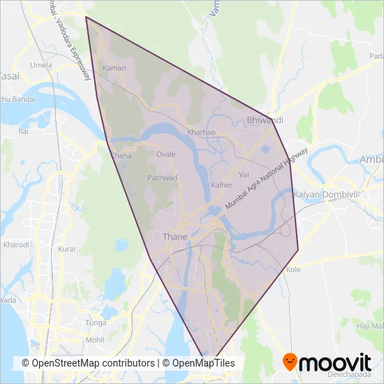 TMT bus coverage area map