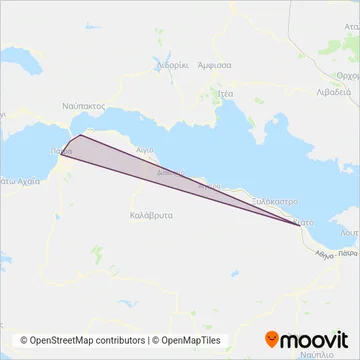 HELLENIC TRAIN (Bus) coverage area map