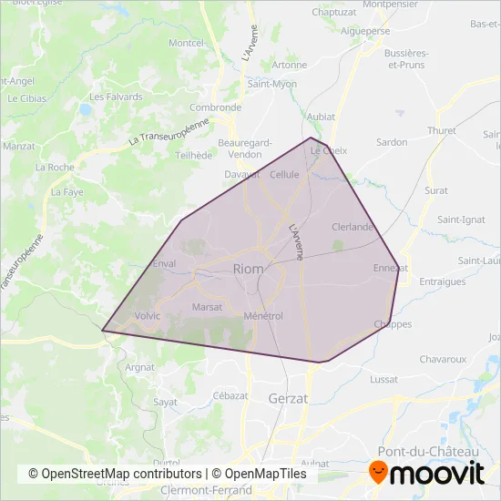 RLV coverage area map