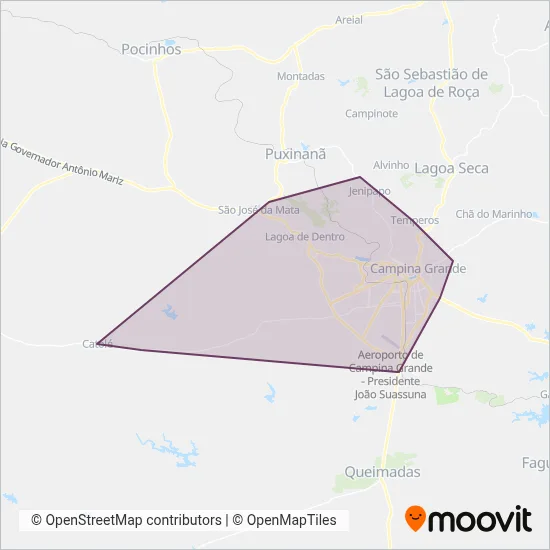 PMCG - STTP - Consórcio Santa Maria coverage area map