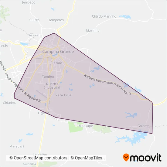 PMCG - STTP - Consórcio Santa Verônica coverage area map