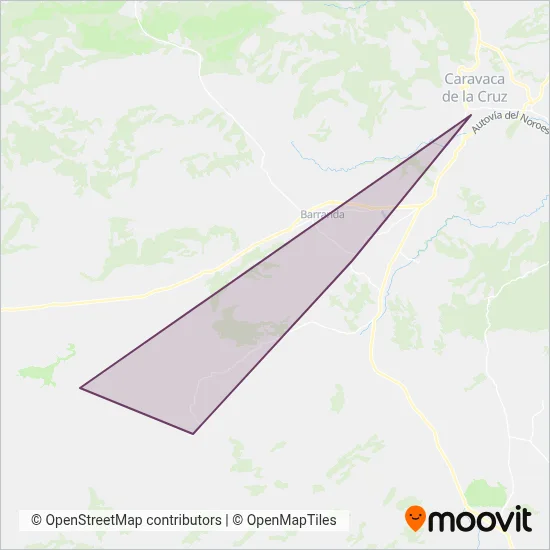 Cobertura del mapa de Bus Línea 5