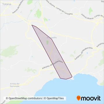 Martínez coverage area map