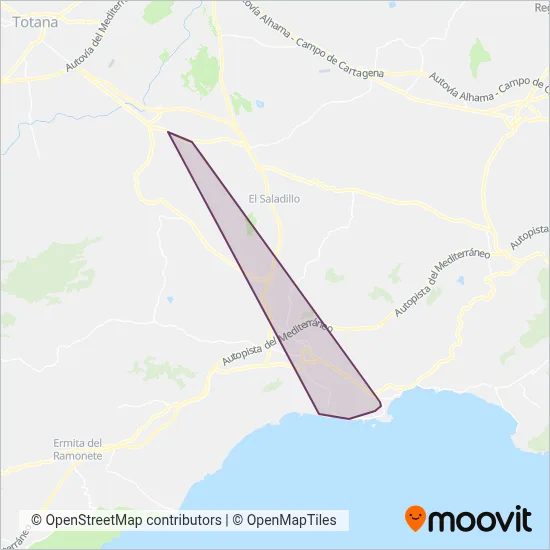 Cobertura del mapa de Martínez