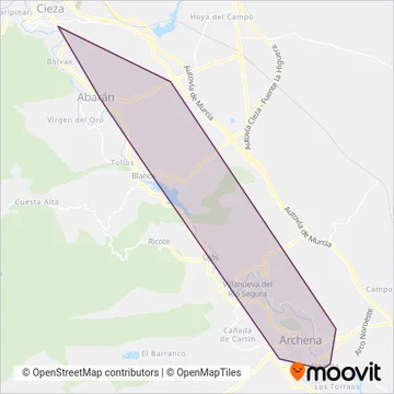 Mellizo coverage area map