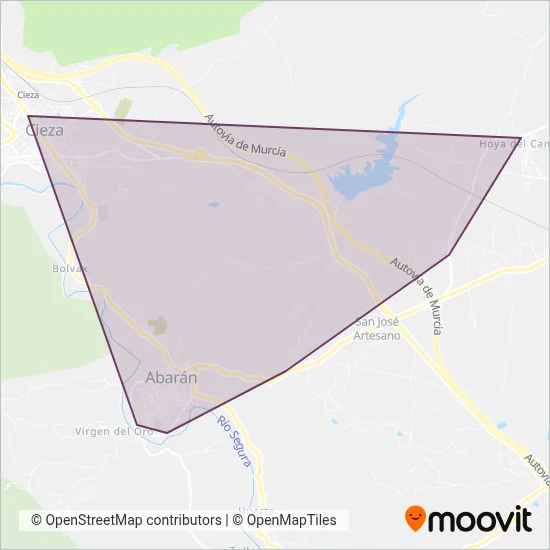 Autobuses Sánchez Gil coverage area map