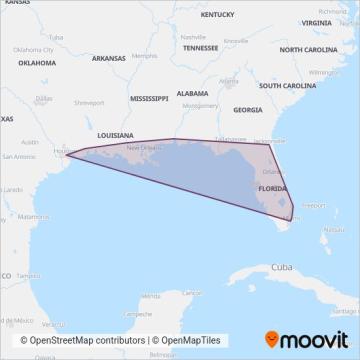 Greyhound-us coverage area map