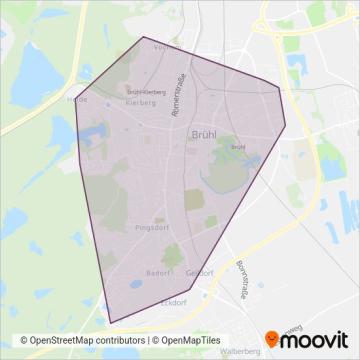 Stadtwerke Brühl coverage area map