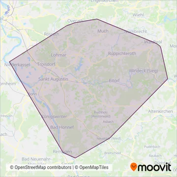 Схема покрытия компании RSVG