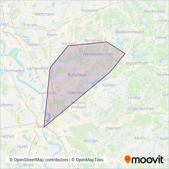 RVK Regionalverkehr Köln GmbH NL Wermelsk. Verbundsgebiet