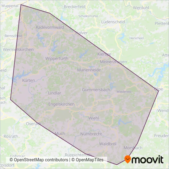 OVAG coverage area map