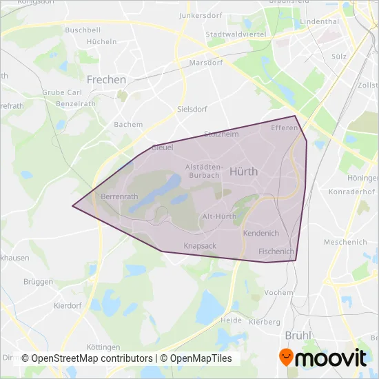 Stadtwerke Hürth coverage area map