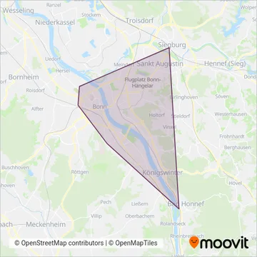 Схема покрытия компании SWB Bonn