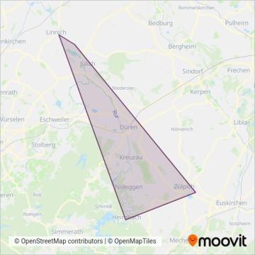Rurtalbus (Rail) coverage area map