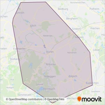 Rurtalbus (Bus) coverage area map