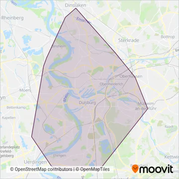 Схема покрытия компании DVB (Автобус)