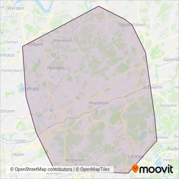 Схема покрытия компании WSW (Автобус)