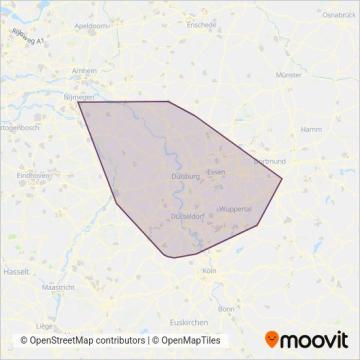 Схема покрытия компании DB Rheinlandbus