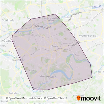 EVAG (Bus) coverage area map