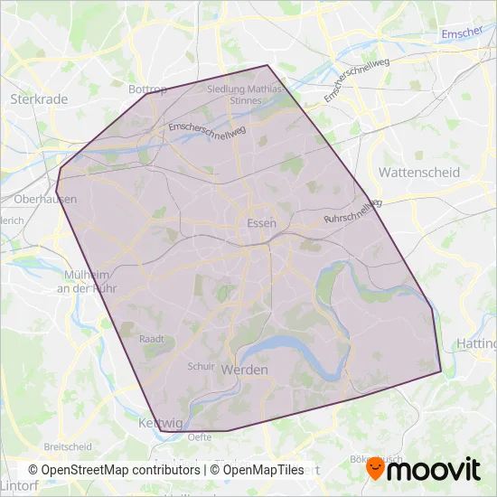 EVAG (Bus) Verbundsgebiet