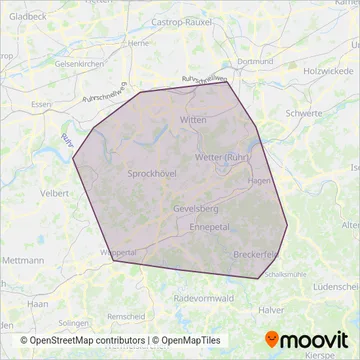 VER coverage area map