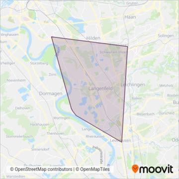 BSM coverage area map