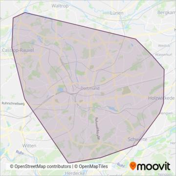DSW (Bus) coverage area map