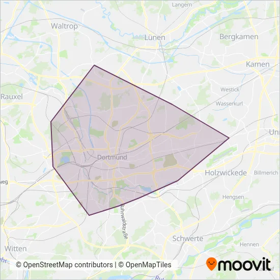 DSW (U-Bahn) Verbundsgebiet