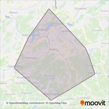 HST coverage area map