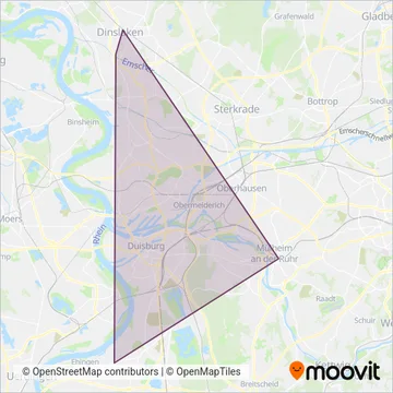 DVB (Tram) coverage area map