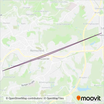 Схема покрытия компании REGIOBAHN