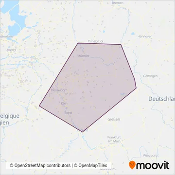 Схема покрытия компании National Express