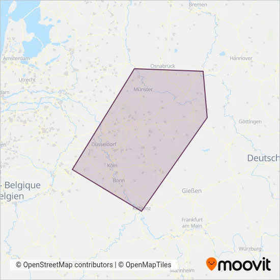 National Express Verbundsgebiet