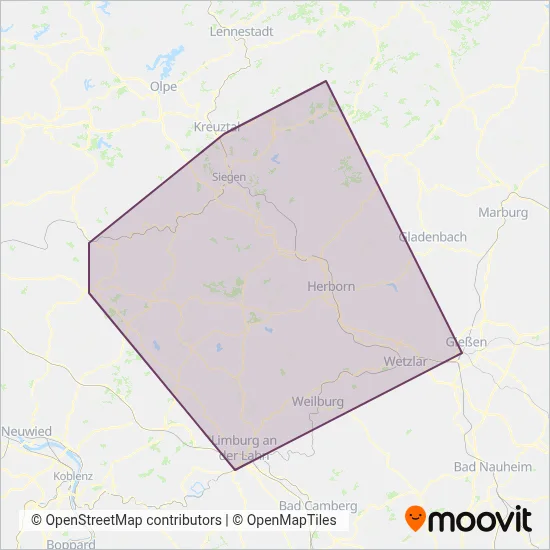 HLB (Bahn) Verbundsgebiet