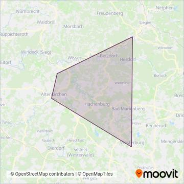 Схема покрытия компании HLB (Автобус)