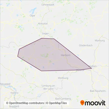 HLB (Bus) coverage area map
