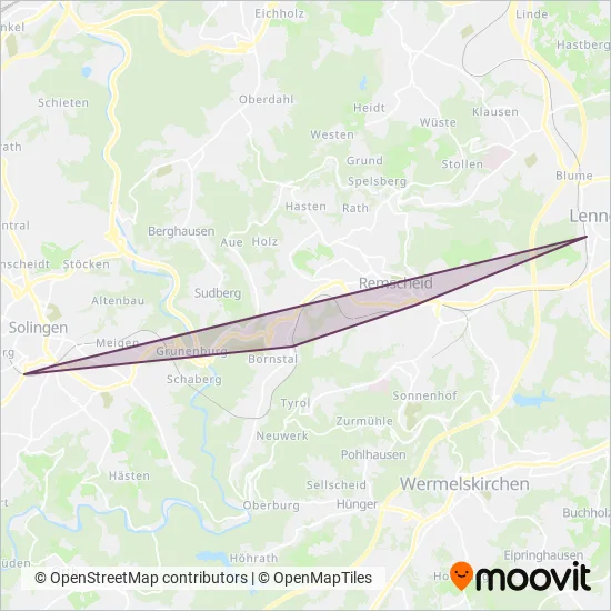 REGIOBAHN (Rail) coverage area map
