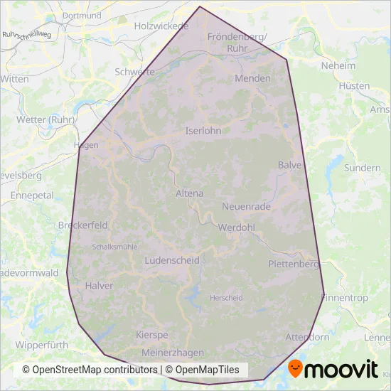 MVG Märkische Verkehrsgesellschaft GmbH coverage area map