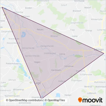Wellhausen coverage area map