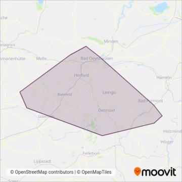 Схема покрытия компании bvo
