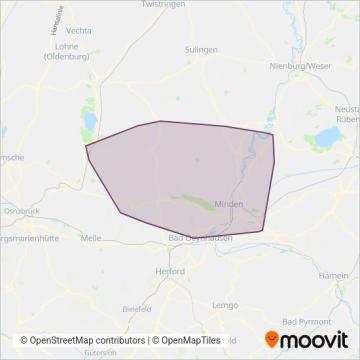 Схема покрытия компании MKB-MühlenkreisBus GmbH