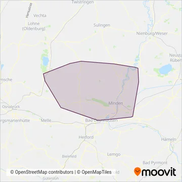 MKB-MühlenkreisBus GmbH coverage area map