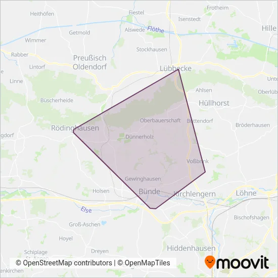 Bollmeyer coverage area map
