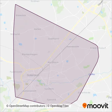 Stadtw. Gütersloh coverage area map