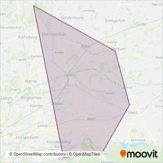 Verkehrsgesellschaft Breitenbach mbH & Co. KG coverage area map