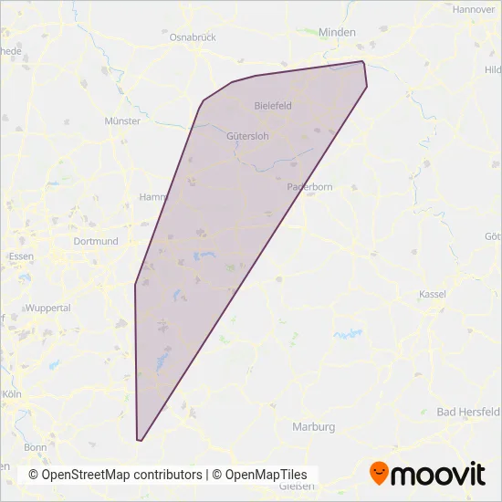 NWL coverage area map