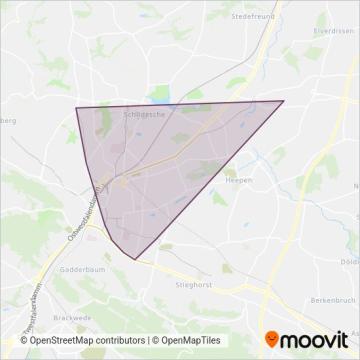 Схема покрытия компании GBN-moBiel-Stadtbahn (Трамвай)
