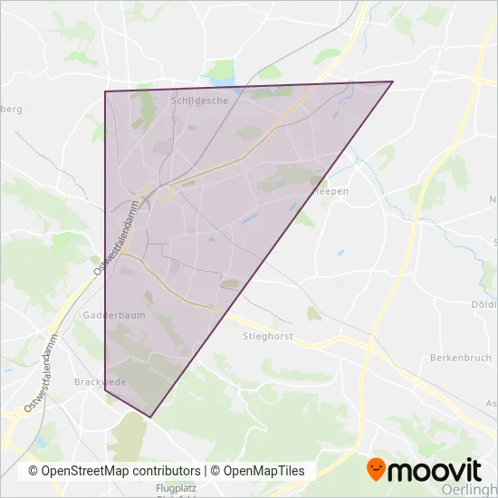 GBN-moBiel-Stadtbahn (Tram) Verbundsgebiet